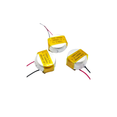Bateria de polímero de íon de lítio de botão 3,7 V / 40 mAh LiPo 1054